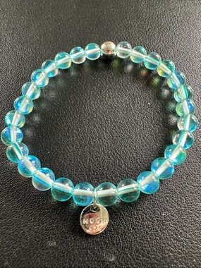 Nogu Blue Nebula | .925 Sterling Silver | Galaxy Glass Bead Bracelet
